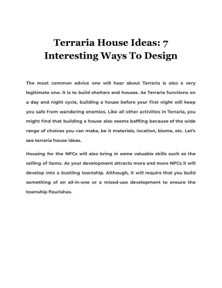 terraria house ideas 7 interesting ways to design