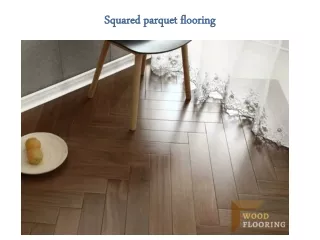 squared parquet flooring