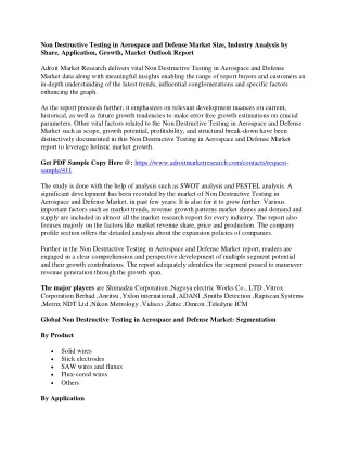 non destructive testing in aerospace and defense