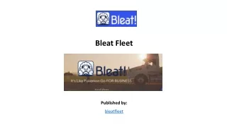 bleat fleet published by bleatfleet