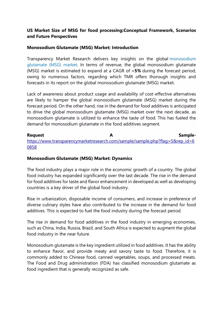us market size of msg for food processing