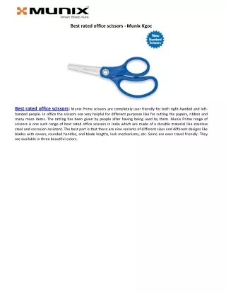 Best rated office scissors - Munix Kgoc
