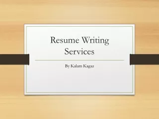 resume writing services