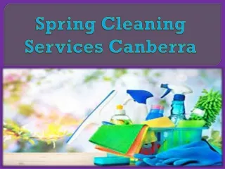spring cleaning services canberra