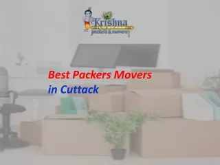 packers movers in Cuttack