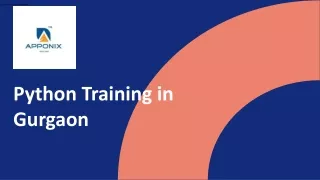 Python Training in Gurgaon