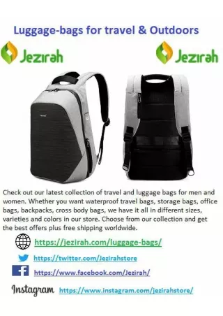 Travel Luggage Bags for Men and women