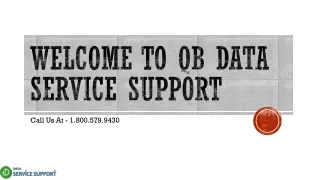 welcome to qb data service support