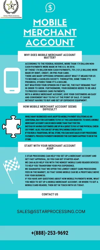 Requirement of Mobile Merchant Account