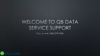welcome to qb data service support