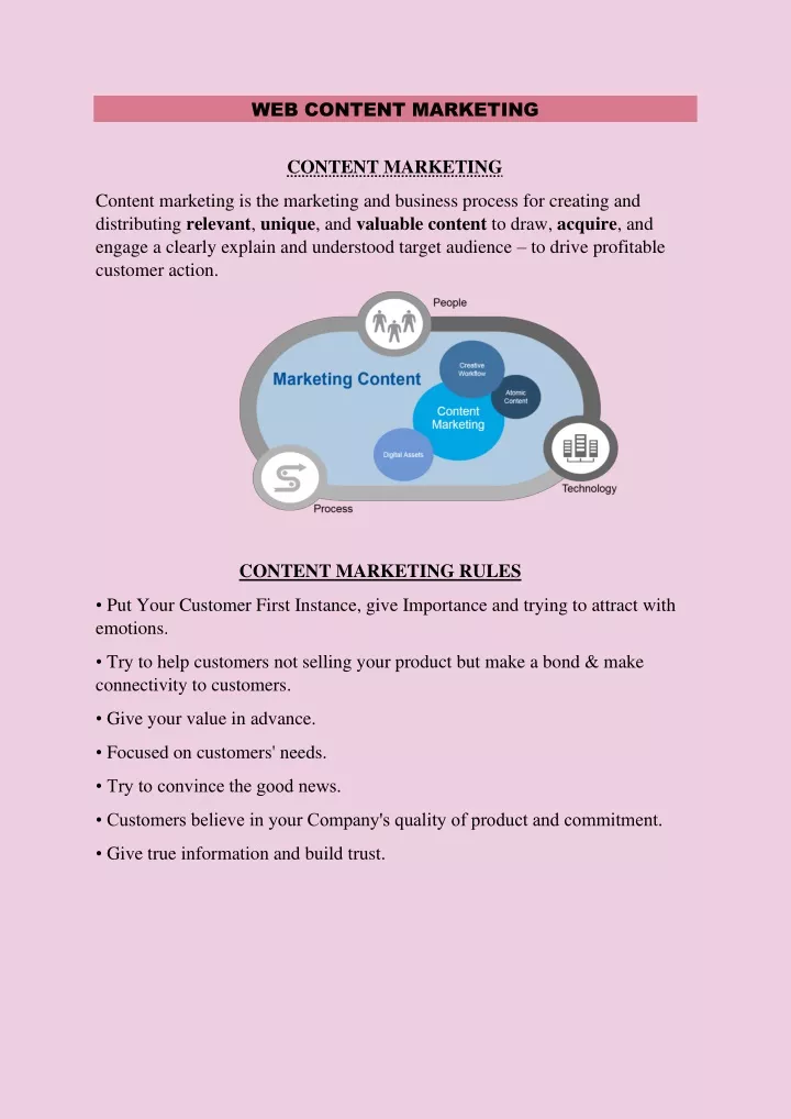 web content marketing