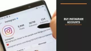 Buy Instagram accounts