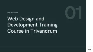 Web Design and Development Training Course in Trivandrum