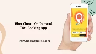 Uber Clone - On Demand Taxi Booking App