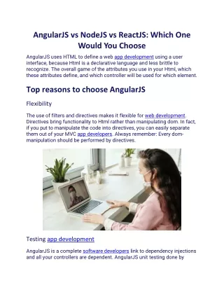 angularjs vs nodejs vs reactjs which one would