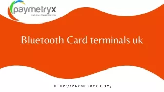bluetooth card terminals uk