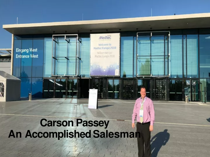 carson passey an accomplished salesman