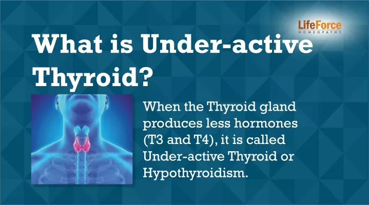 what is under active thyroid