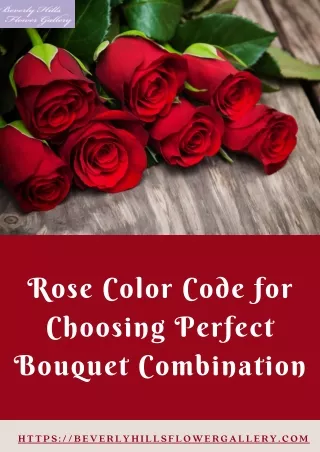 Rose Color Code for Choosing Perfect Bouquet Combination