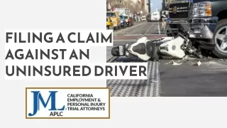 Filing A Claim Against An Uninsured Driver