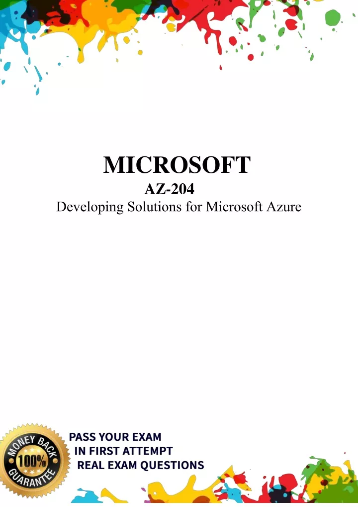 microsoft az 204 developing solutions