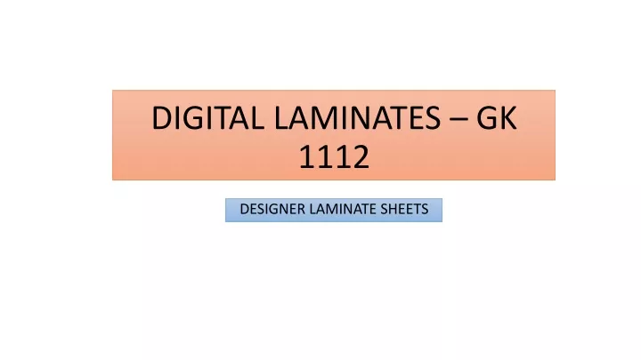digital laminates gk 1112