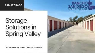 Storage Space in Spring Valley