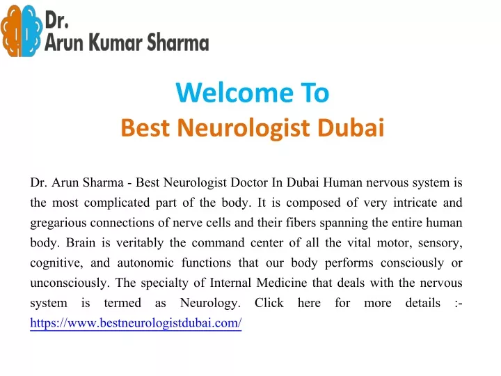 welcome to best neurologist dubai