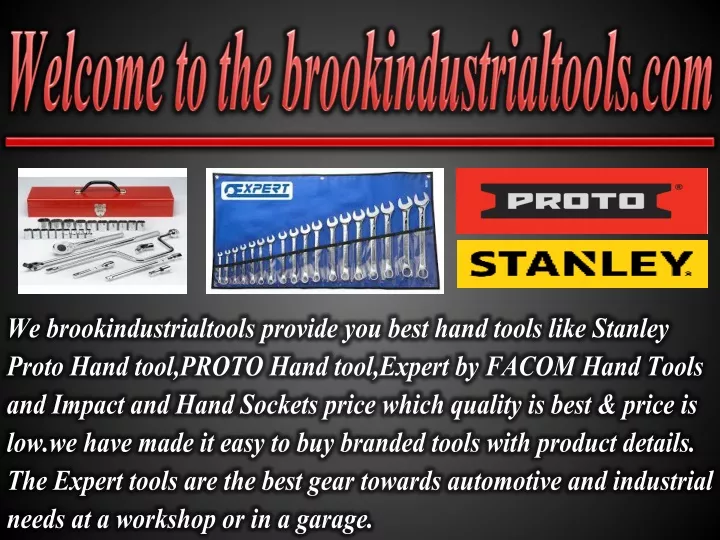welcome to the brookindustrialtools com
