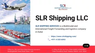 Best Freight Forwarding Companies in Dubai  | SLR Shipping Service
