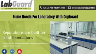 fume hoods for laboratory with cupboard