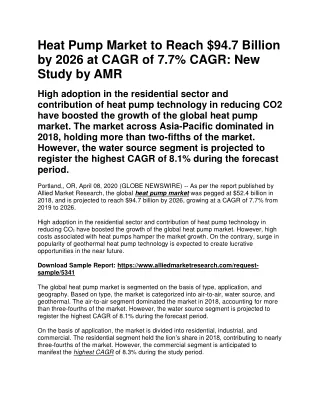 Heat Pump Market