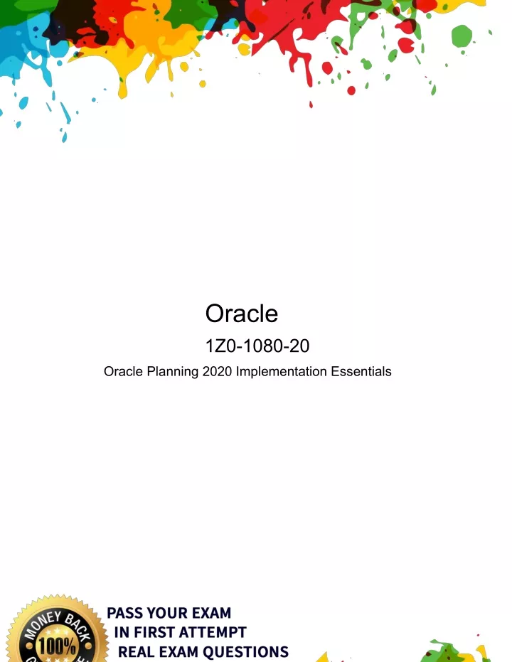 oracle 1z0 1080 20