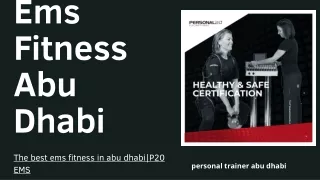 The best ems fitness in abu dhabi|P20 EMS