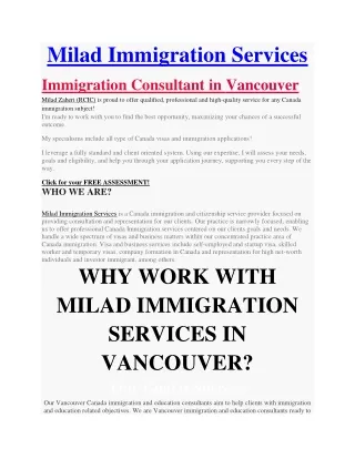 Best Canadian Immigration Consultant in Vancouver BC