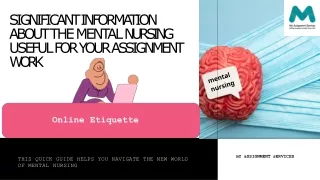 significant information about the mental nursing