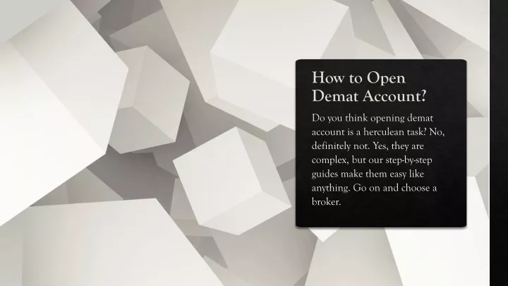 how to open demat account