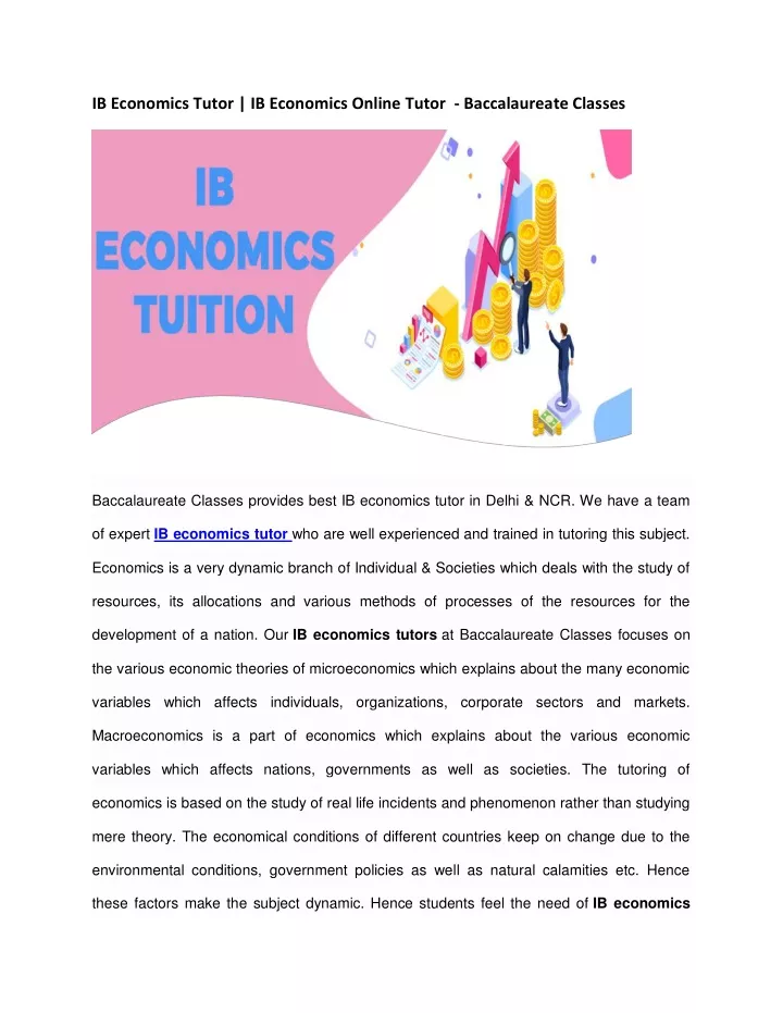 ib economics tutor ib economics online tutor