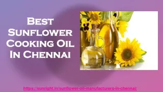Best Sunflower Cooking Oil In Chennai