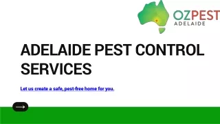 Pest Control Adelaide | Eco Pest Control | Pest Inspections - Ozpest