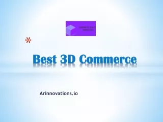 Best 3D Commerce - Arinnovations.io