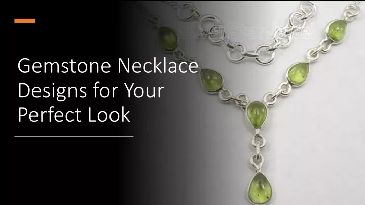 gemstone necklace designs for your perfect look