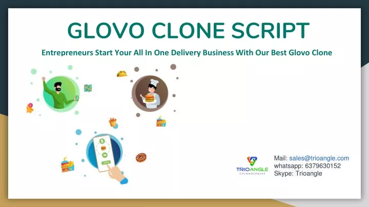 glovo clone script