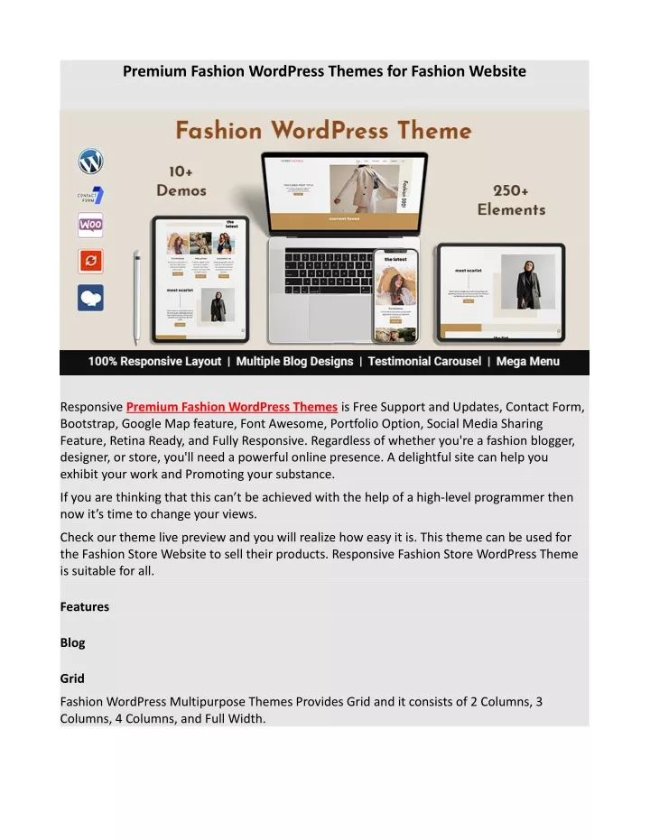 premium fashion wordpress themes for fashion