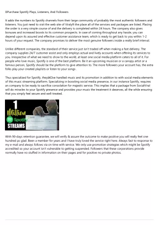 The buy spotify followers Case Study You'll Never Forget