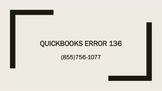 QuickBooks Error 136
