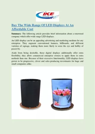 buy the wide range of led displays