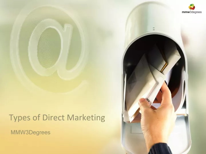 types of direct marketing