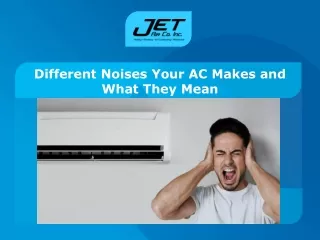 different noises your ac makes and what they mean