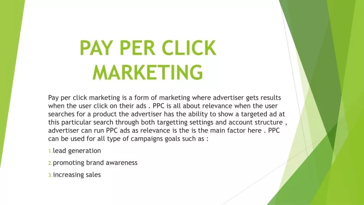 pay per click marketing